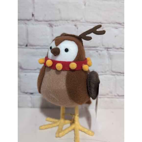 Target Wondershop 2022 Featherly Friends BELLS Christmas Reindeer Fabric Bird - Picture 1 of 8